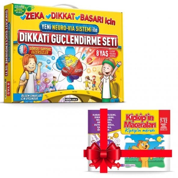Adeda Dikkati Güçlendirme Seti DGS 8 Yaş - Hikaye Kitabı Hediye