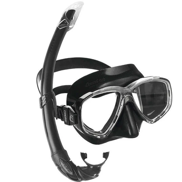 Cressi Perla-Mexico Maske Şnorkel Seti Şeffaf- Siyah - 6