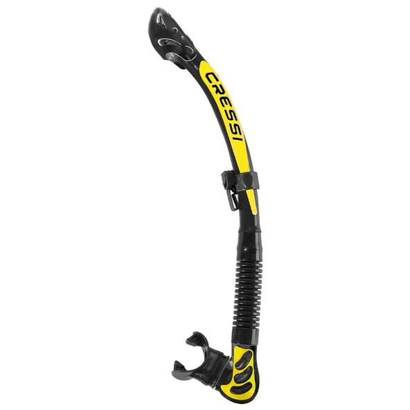 Cressi Alpha Ultra Dry Yetişkin Şnorkel BLACK-YELLOW