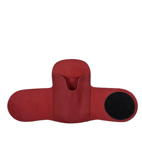 Hakiki Deri Stetoskop Tutucu Organizer Holder Kırmızı ürün görseli 1