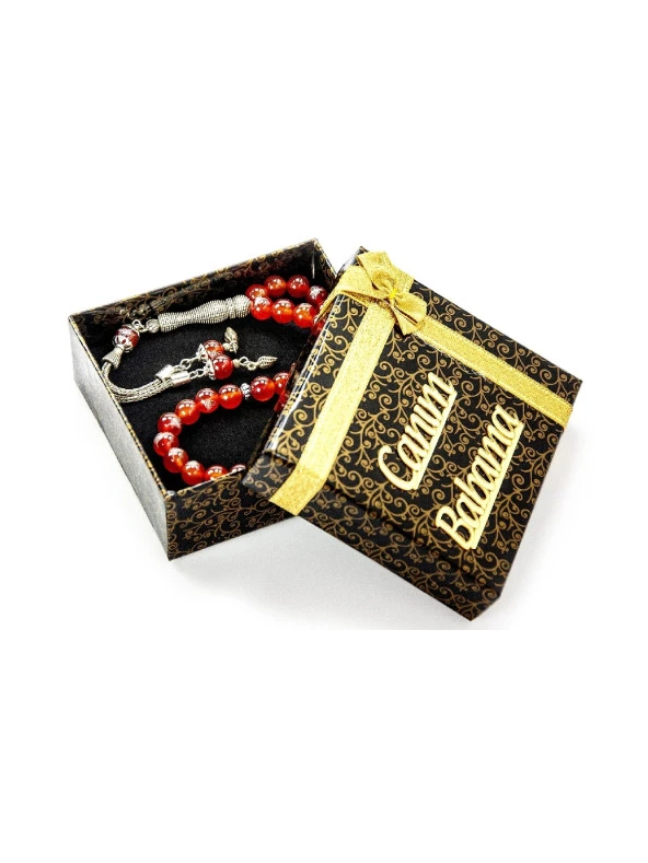 Babalar Gününe Özel Hediyelik Doğal Taş Tesbih 08 - 2