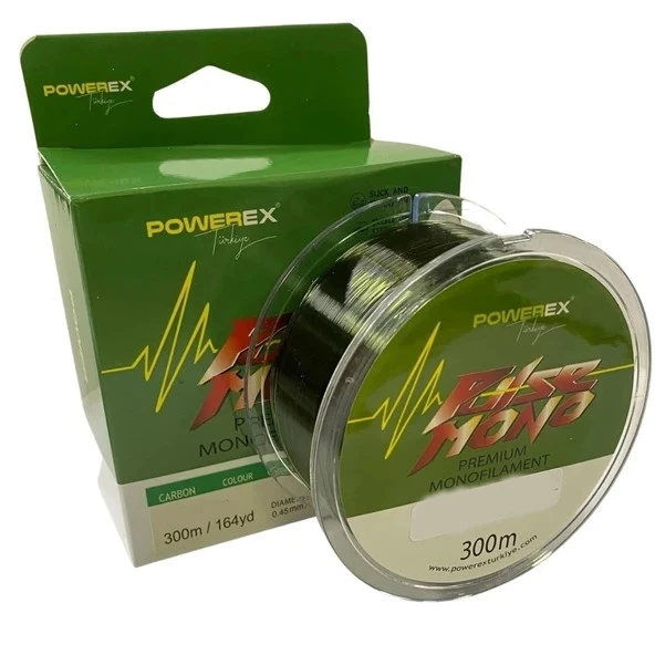 Powerex Pulse 300 metre 0,37 mm. 8,49 kg. Çekerli Yeşil Carbon Monofilament Misina - 2