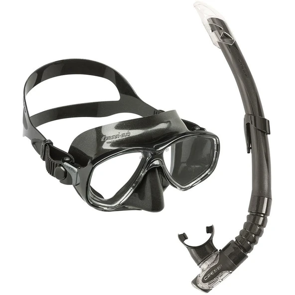 Cressi Marea+Gamma Black Yetişkin Maske Şnorkel Seti - 2