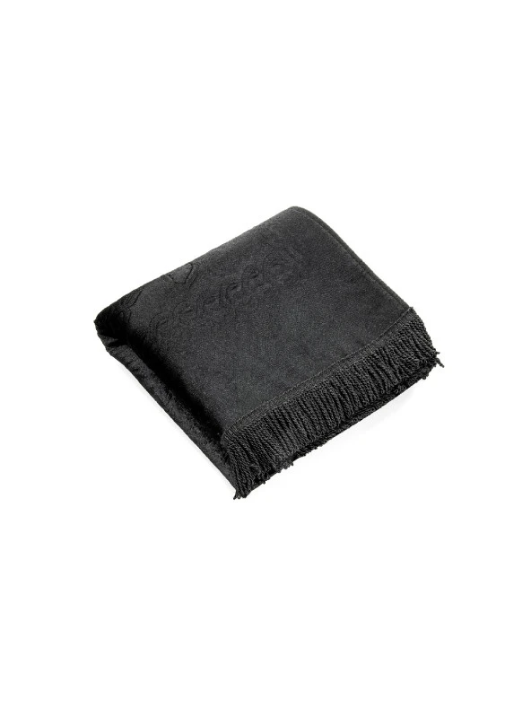 Çeyizlik Kutulu Astarlı Süngerli Hediyelik Kalın Kadife Seccade Siyah - Resim 3