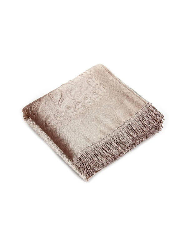 Çeyizlik Kutulu Astarlı Süngerli Hediyelik Kalın Kadife Seccade Pembe - Resim 3