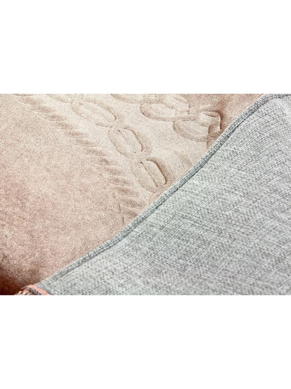 Çeyizlik Kutulu Astarlı Süngerli Hediyelik Kalın Kadife Seccade Pembe - Resim 6