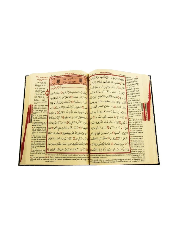 Kabe Desenli Kuranı Kerim - Kutulu - Mealli - Orta Boy - Ayfa Yayınları - Resim 3