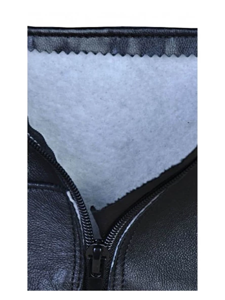 Keçi Derisi Fermuarlı Mest – Astarlı, Miflonlu - 4