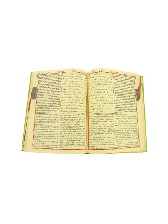 Arapça - Türkçe Okunuş ve Mealli Kuranı Kerim Rahle Boy Sesli - Üçlü Kuran - Haktan Yayınları - 3