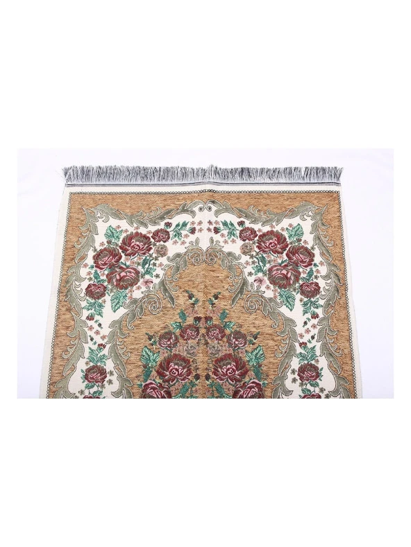 Lüks Gülce Şönil Seccade - 0260 - Sarı Renk - Resim 3