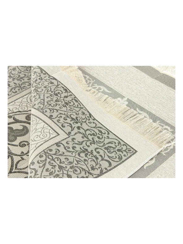 Lüks Açık Renk Osmanlı Tafta Seccade – 0210 Gri - Resim 4