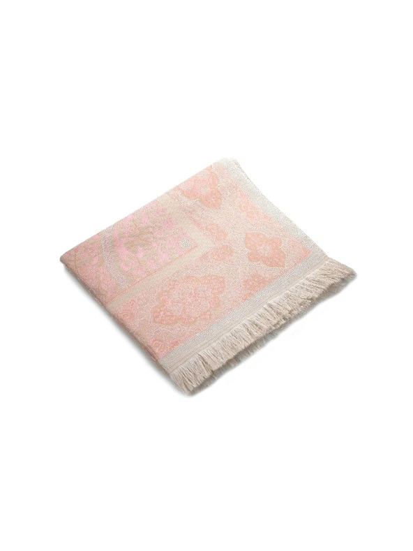 Lüks Açık Renk Osmanlı Tafta Seccade - 0210 - Pembe Renk - 2