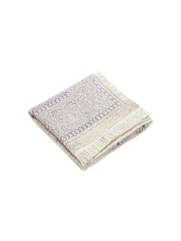 Mihraplı Şönil Lüks Seccade Mor - Resim 2