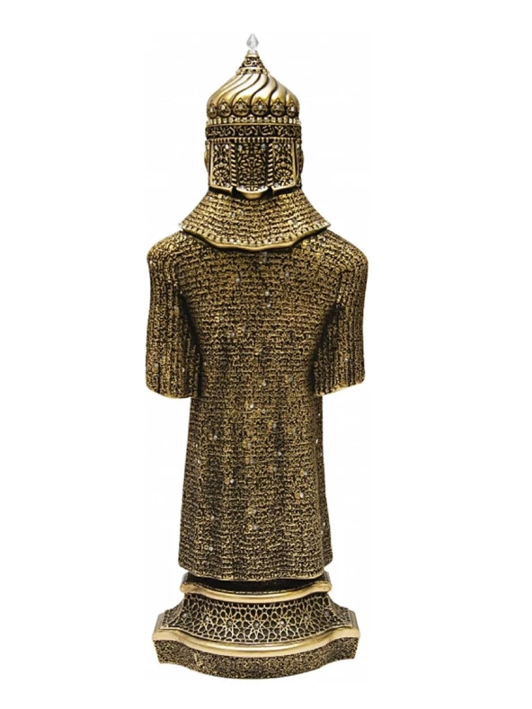 Cevşen Dualı Biblo Zırh (Büyük Boy) Sarı - 2