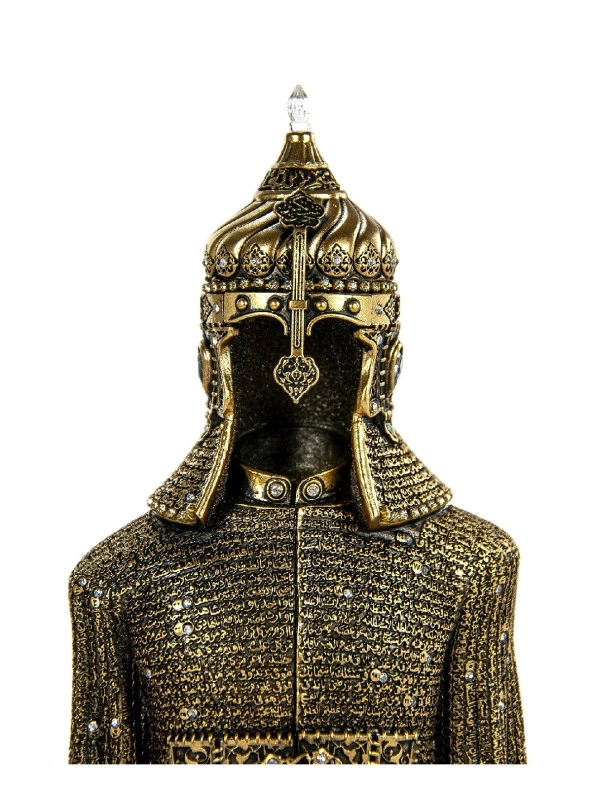 Cevşen Dualı Biblo Zırh (Büyük Boy) Sarı - 7