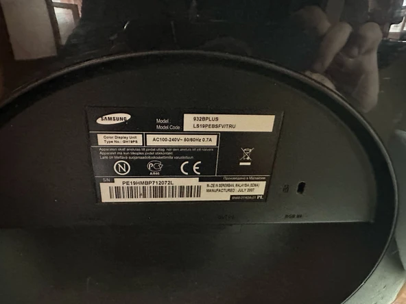 SAMSUNG 932BPLUS 19 inç LCD MONİTÖR YENİLENMİŞ 2.EL - 2
