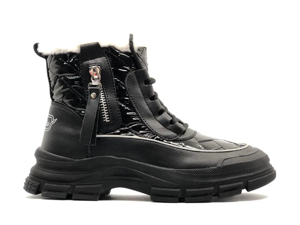 Gamelu Bowl Memory Kaucuk Kaymaz Taban Kar Boutu Kadın Bot - Resim 4