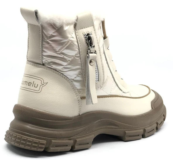 Gamelu Bowl Memory Kaucuk Kaymaz Taban Kar Boutu Kadın Bot - Resim 21