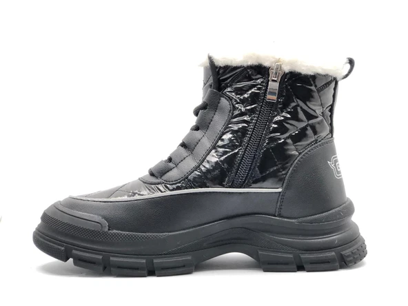 Gamelu Bowl Memory Kaucuk Kaymaz Taban Kar Boutu Kadın Bot - Resim 9