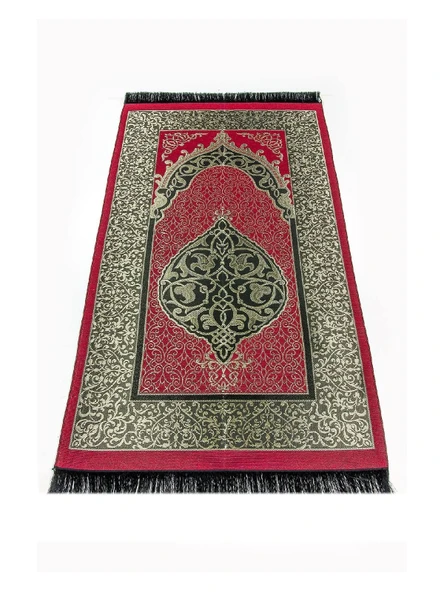 Tek Parça Namaz Elbisesi - Fuşya- 5015  ve  Seccade  ve  Zikirmatik - Üçlü Takım - Resim 7