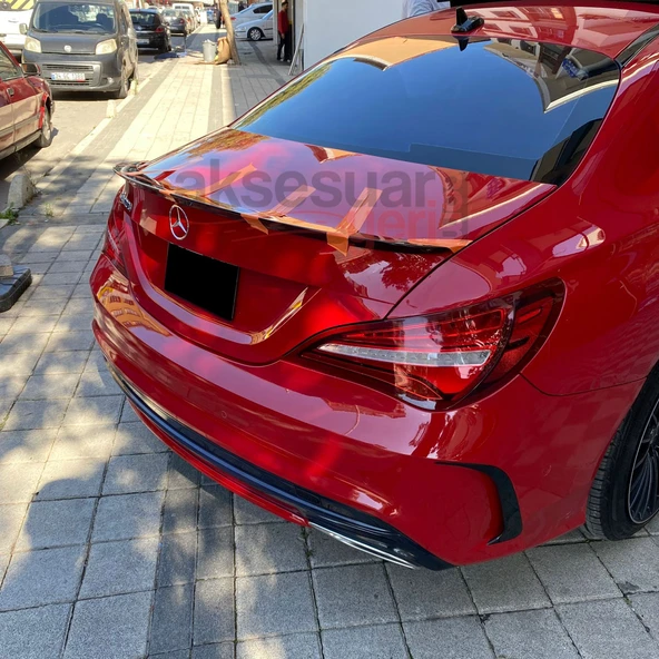 Mercedes Cla W117 Kasa Bagaj Üstü Spoiler Piano Black Boyalı - 4