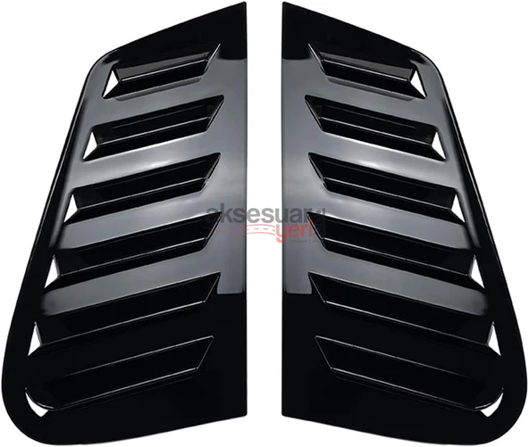 Vw Golf 4 İçin Kelebek Cam Vizörü Kaplaması Piano Black - 2