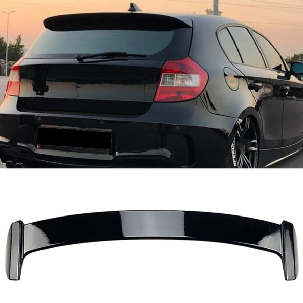AUTOGP Bmw e87 bagaj üstü spoiler siyah boyalı plastik 2004 / 2011