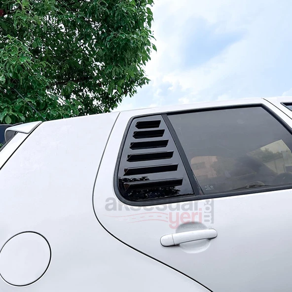 Vw Golf 4 İçin Kelebek Cam Vizörü Kaplaması Piano Black - 6