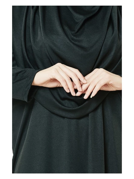 Siyah Namaz Elbiseli İbadet Seti - 4