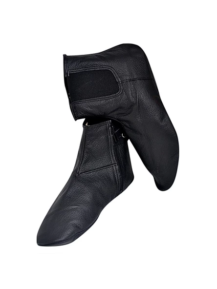 Dana Derisi Kalın Astarlı Mest – Fermuarlı, Dış Lastikli ve Düğmeli - 4