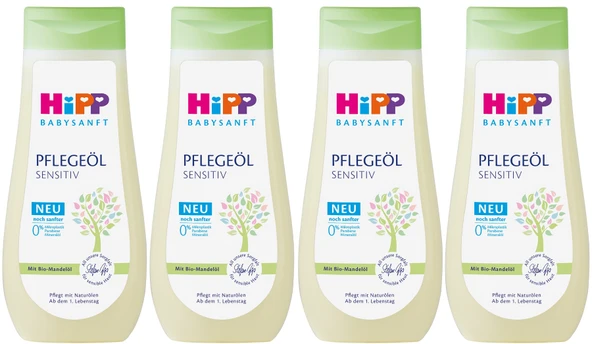 Hipp Babysanft Bebek Bakım Yağı/Pelegeöl Sensıtıv 200ML (4 Lü Set)