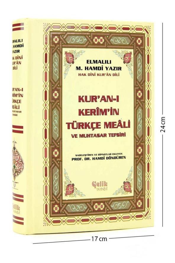 Kuranı Kerim Türkçe Meali ve Muhtasar Tefsiri - Orta Boy - Çelik Yayınevi