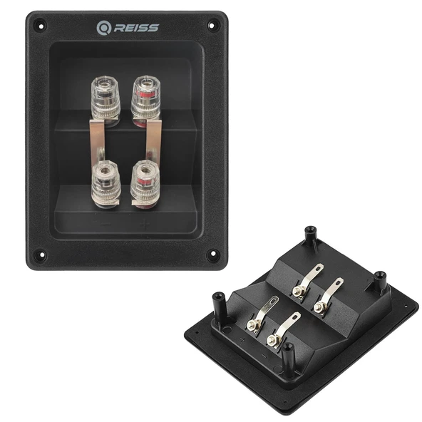 HOPARLÖR TERMİNALİ DÖRTLÜ KARE KONNEKTÖR GİRİŞLİ 10CM REISS RS-SPT4 (AKS-31) ürün görseli 1