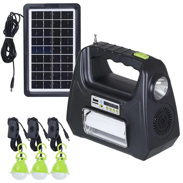DAT DT-9015B Solar Kamp Lambası Acil Durum Işığı Şarjlı