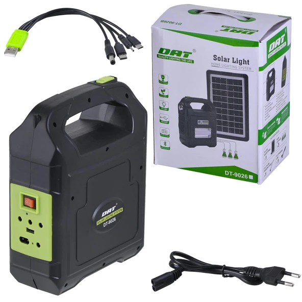 DAT DT-9026 Solar Kamp Lambası Acil Durum Işığı Şarjlı - 2