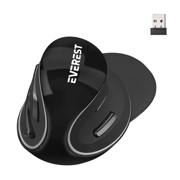 EVEREST SM-G618 EXCEED Kablosuz Mouse 125Hz 1600 Dpi Dikey Ergonomik 6 Tuşlu