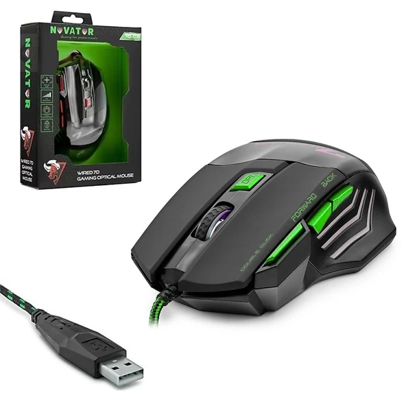 HADRON HD-G30 Kablolu Oyuncu Mouse 3600 Dpi Ledli