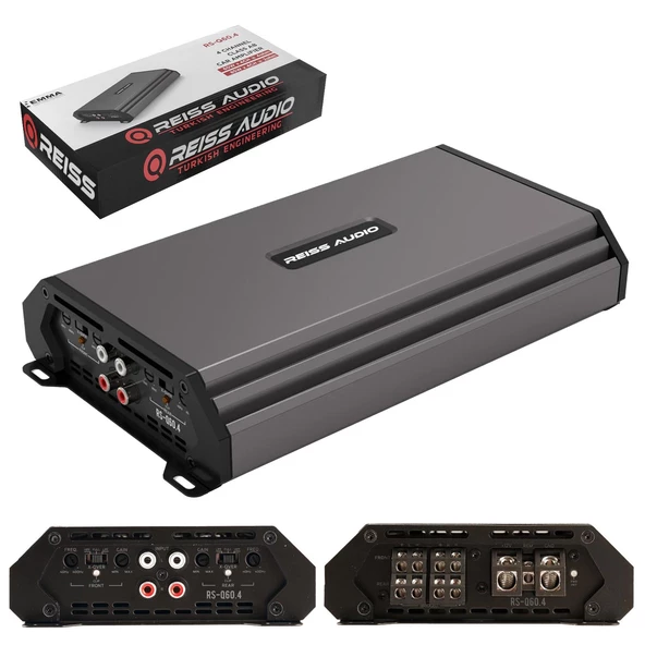 REISS AUDIO RS-Q60.4 Oto Anfi Stereo 4X60 Watt 4 Kanal ürün görseli