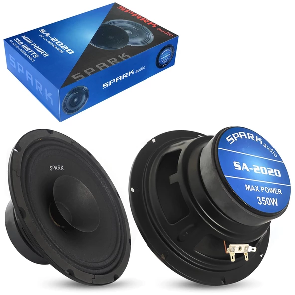 SPARK SA-2020 Oto Midrange 20cm 350 Watt 2 Adet ürün görseli