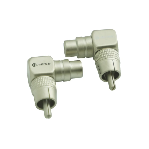 ÇEVİRİCİ JACK BİRLEŞTİRİCİ 1 RCA ERKEK TO 1 RCA DİŞİ METAL GÜMÜŞ (2 ADET) RS-GL1F1M (AKS-29) ürün görseli 1