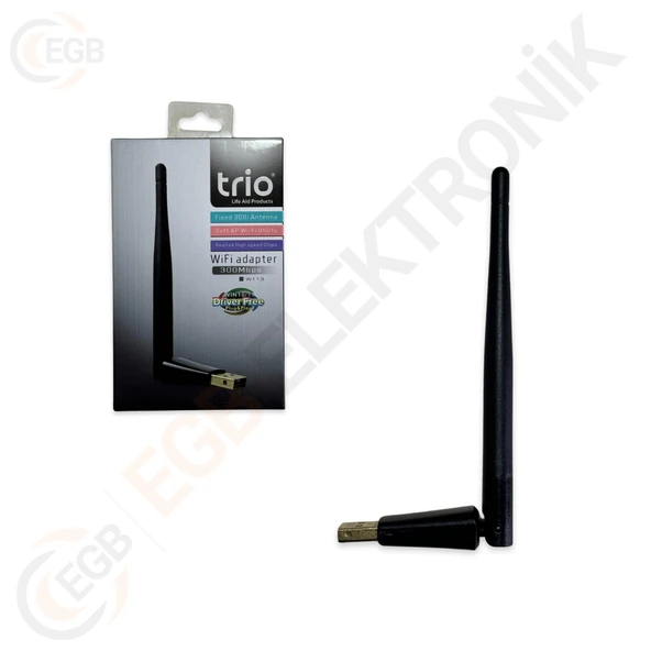 TRİO W113 USB WİRELESS ANTENLİ ADAPTÖR