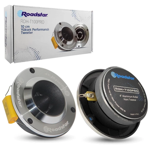 ROADSTAR RDH-T100PRO Tweeter 10cm 300 Watt 2 Adet