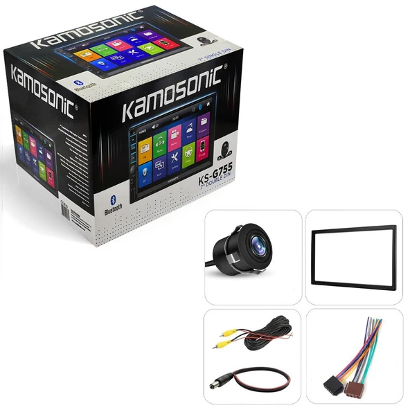 KAMOSONIC KS-G755 Double Teyp 7 İnç 4x45 Watt mirrorlink - Resim 3