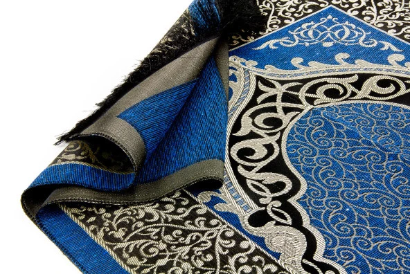 Ekonomik Osmanlı Tafta Seccade - 0150 - Lacivert Renk - Resim 3