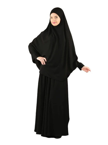 Çarşaf Soft 2 Parça Peçeli Sultanbaş