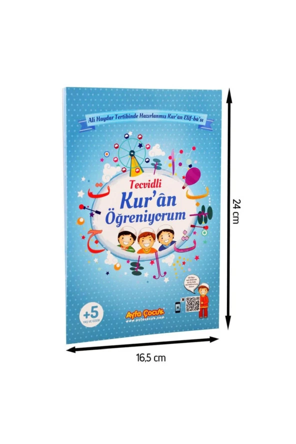 Orta Boy Renkli Çocuk Elif-Ba'sı Mavi-1642 - Resim 2