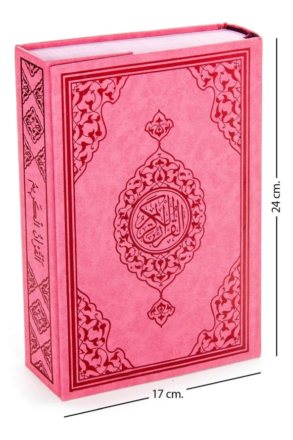 Kuranı Kerim - Sade Arapça - Orta Boy - Pembe - Merve Yayınevi - Bilgisayar Hatlı