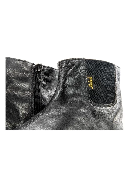 Hakiki Doğal Keçi Derisi Mest - Dayanıklı, Soğuk Geçirmez - Siyah - 5