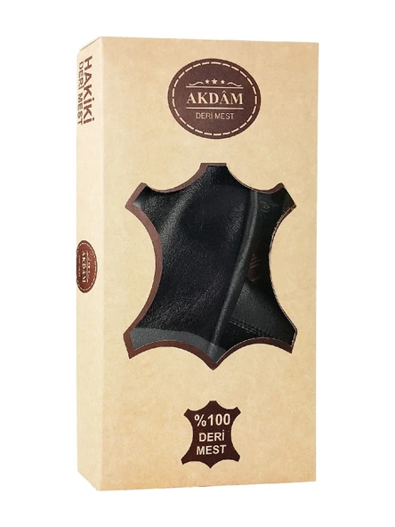 Hakiki Doğal Dana Derisi Mest - Lastikli, Soğuk Geçirmez - Siyah - 3