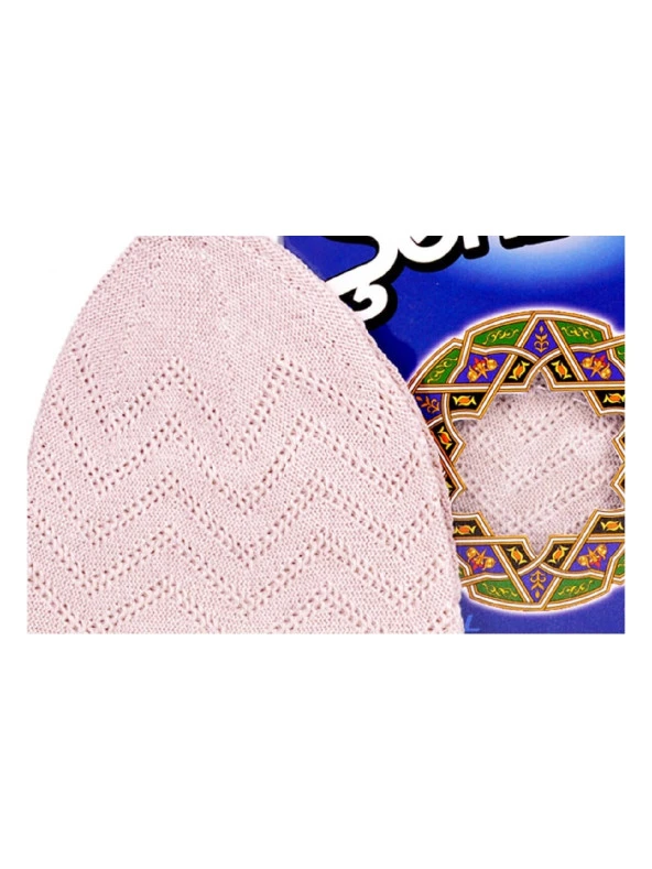 Namaz Takkesi (12 Adet) Krem - Resim 2